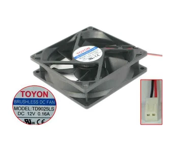 TOYON TD9025LS DC 12V 0.16 A 90x90x25 mm две метални вентилатор за охлаждане