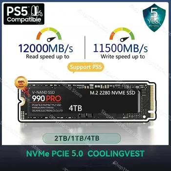 Корпоративна 4 TB 1 TB И 2 TB SSD M2 NVMe PCIe 4,0x4 M. 2 2280 NVMe Диск Вътрешен Твърд Диск, за да PS5 PlayStation5 Лаптоп PC Игри