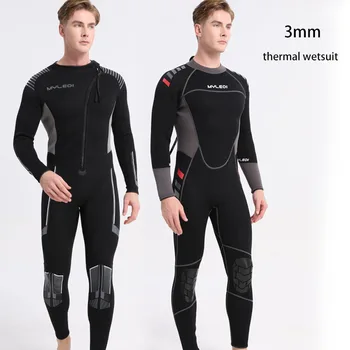 Неопреновый водолазный костюм за мъже 3 мм, който запазва топлина, неопрен за сърфиране, гмуркане с шнорхел, нов водолазный костюм
